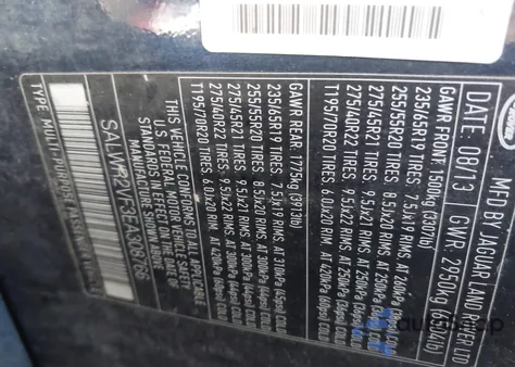 2014 Land Rover Range Rover Sport 3.0L V6 Supercharged Hse z USA, uszkodzony, nr VIN SALWR2VF3EA308766